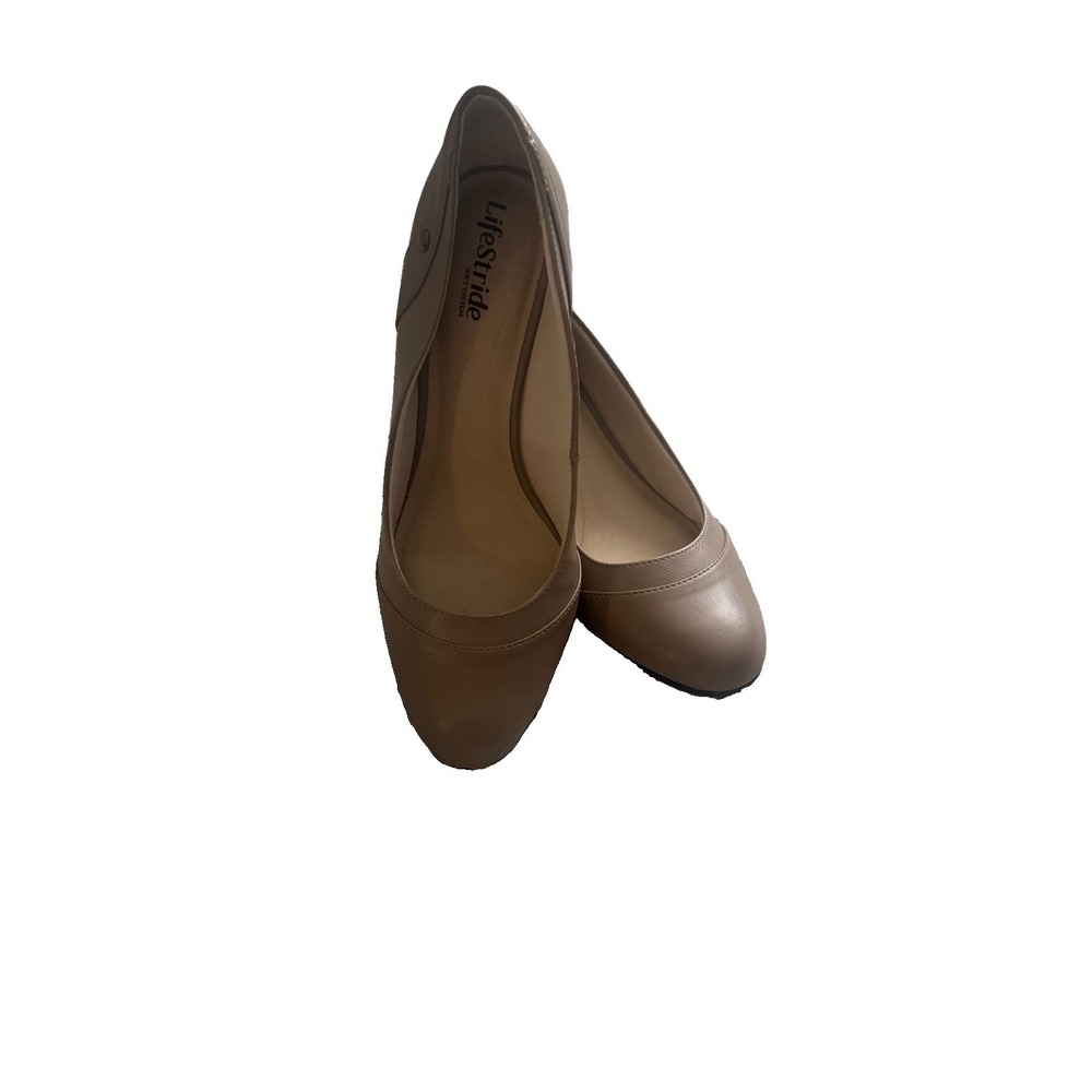Lifestride Block Heel Pump, Nude, 9.5 Wide